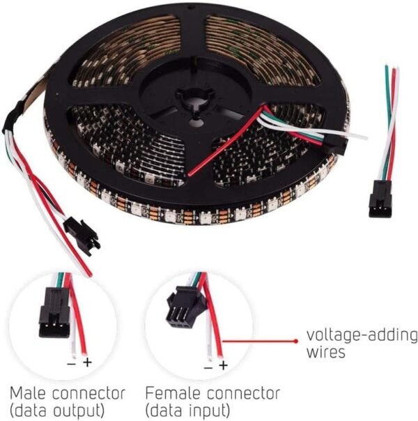 5 Volt  Flexible LED Strip-Dream Color Pixel Light Strip - Image 2
